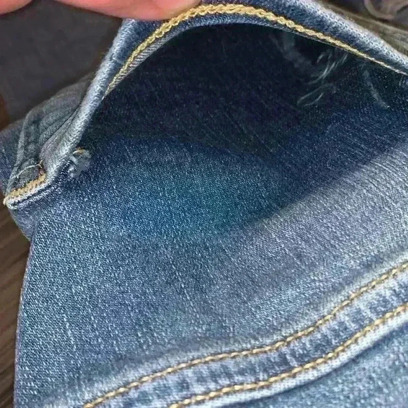 H&M Women's Blue Medium Wash 5-Pocket Shaping Skinny High Waist Denim Jeans Sz25 - Picture 9 of 13